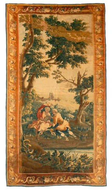 
Panneau de tapisserie d'Aubusson (France)...