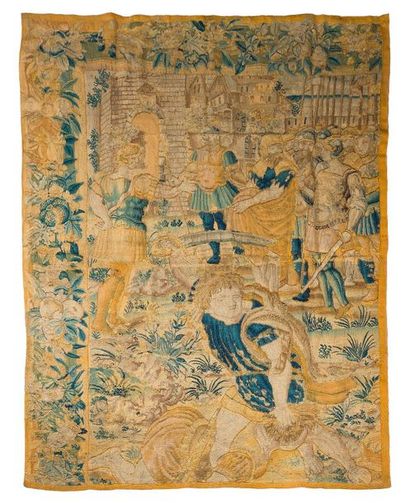 AUDENARDE
Fragment de tapisserie Audenarde...