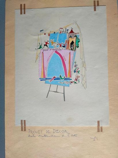 Dessin -Projet de décor Ecole maternelle...