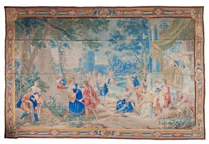 Rare panneau de tapisserie fine du XVIII°...