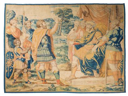 Tapisserie en laine et soie de la Manufacture...