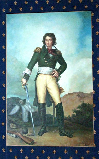 ECOLE FRANCAISE XX°. D'Elbée. Huile sur toile,...